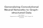 Generalizing Convolutional Neural Networks to Graph ...dzeng/BIOS740/Walker_Bios740.pdf · "Convolutional neural networks on graphs with fast localized spectral ﬁltering." Advances