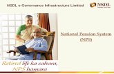 NSDL e-Governance Infrastructure Limited...Unique tax benefit for NPS Investment With NPS Without NPS Tax Slab - 10% 20% 30% Amount 50,000 45,000 40,000 35,000 After 25 years of Investment