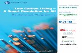 Lead Sponsor – Electric Vehicles Low Carbon Living – A ... · March 15th – Day 1 Low Carbon Living – The Electric Vehicle Revolution 1.30-2.00 Arrival with coffee 2.00-2.15