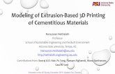 Modeling of Extrusion-Based 3D Printing of Cementitious Materials · 2019-05-17 · Presented at the ACI Spring Convention 2019, Quebec City, Canada Modeling of Extrusion-Based 3D
