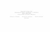 Lecture notes for Advanced Data Analysis 1 (ADA1) …Lecture notes for Advanced Data Analysis 1 (ADA1) Stat 427/527 University of New Mexico Edward J. Bedrick Ronald M. Schrader Erik