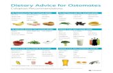 Dietary Advice for Ostomates - Coloplast UK · Dietary Advice for Ostomates Coloplast Recommendations Please note: The information provided is to be used only as a guide and should
