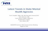 Latest Trends in State Mental Health AgenciesLatest Trends in State Mental Health Agencies Tim R. Kne*ler, MBA, CAE, NRI Execu8ve Director/CEO Ted Lu*erman, NRI Carrie Slaton-Hodges,