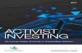 ACTIVIST INVESTING - ValueWalk · O f the four years I have reviewed for Activist Insight, 2016 seems the longest and most contradictory. If the years leading up to it were marked