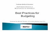 Best Practices for Budgeting - Partners HealthCare · BestPracticesforBudgeting U li b ki d li bill Best Practices for Budgeting Use online banking and online bill-payer Set-up recurring