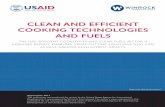 Clean and Efficient Cooking Technologies and Fuels€¦ · CLEAN AND EFFICIENT COOKING TECHNOLOGIES AND FUELS THE FUEL-EFFICIENT COOKSTOVES AND CLEAN FUELS SECTOR IS EVOLVING RAPIDLY,