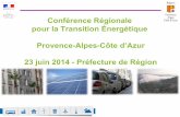 Conférence Régionale pour la Transition Énergétique ... · de chaleur Bois-énergie Biomasse agricole Chaleur sur réseaux d’assainissement ... • D'autres propositions concrètes