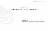 2016 Annual Activity Report - European Commission · 2016 Annual Activity Report EUSA (European School of Administration) Ref. Ares(2017)1740997 - 31/03/2017 ... 2016 was a year of