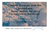 Climate Change and the Cryosphere - SMHI/Climate Change and... · Climate Change and the Cryosphere: Snow, Water, Ice and Permafrost in the Arctic Margareta Johansson Dept. of Earth