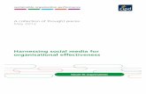 Harnessing social media for organisational effectivenessaspirehrbp.org.uk/.../uploads/sites/51/2016/11/Harnessing-social-media.pdf · 1 Harnessing social media for organisational
