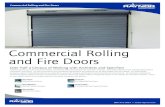 Commercial Rolling and Fire Doors - Raynor Garage Doors · PDF file Fire-Rated Rolling Doors FireCurtain™ Fire-Rated Rolling Counter Shutters Over Half a Century of Working with
