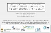 OPERATIONAL AND OBSERVATIONAL OCEANOGRAPHY: … · •Provide Marine Meteorological Observations data for usage by National, Regional and International Meteorological and well as