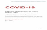 Guidance for infection prevention and control in healthcare settings · 2020-03-30 · COVID-19: Guidance for infection prevention and control in healthcare settings. Version 1.1,