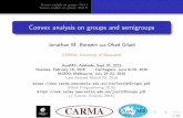 Convex analysis on groups and semigroups · Convex analysis on groups: Part I Convex analysis on groups: Part II Convex analysis on groups and semigroups Jonathan M. Borwein and Ohad