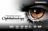 4th International Conference on Ophthalmology · Veterinary Ophthalmology Ophthalmic Nursing * Exclusive Exhibitor Event | ** Networking Event Note: Conference schedule is subject