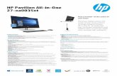 HP Pavilion All-in-One 27-xa0035qe · • Dropbox cloud storage: If you don’t have it today, sign up to get 25 GB of Dropbox space free for 12 months with your HP device.(22) •