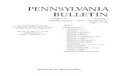 PENNSYLVANIA BULLETINOFFICE OF GENERAL COUNSEL Notices Invitation to publish (OGC-ITP-2000-01) ..... 94 PENNSYLVANIA PUBLIC UTILITY COMMISSION Proposed Rulemaking ... codified, check