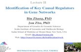 Identification of Key Causal Regulators in Gene Networks · Identification of Key Causal Regulators in Gene Networks Bin Zhang, PhD Jun Zhu, PhD Department of Genetics & Genomic Sciences
