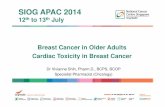 SIOG APAC 2014 · 1 SIOG APAC 2014 12 th to 13 th July Breast Cancer in Older Adults Cardiac Toxicity in Breast Cancer Dr Vivianne Shih, Pharm.D., BCPS, BCOP Specialist Pharmacist
