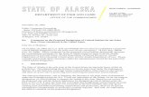 P.O. BOX 115526 DEPARTMENT OF FISH AND GAME JUNEAU, AK ... · critical habitat delineation for other migratory or landscape species, including some recently listed species in Alaska.