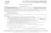 Document No: FRM-ADM-01a Revision: 6 APPLICATION FORMnew.almuntazir.org/wp-content/uploads/2019/05/frm-adm-01... · 2019-05-02 · Document No: FRM-ADM-01a AL MUNTAZIR ISLAMIC SEMINARY