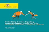 Embedding Gender Equality in the Australian Public Service · 2017-11-30 · 1 KEY FINDINGS 1. The Australian Public Service Gender Equality Strategy has started an important conversation