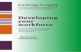 Developing your workforce - Te Pou · 10 Developing your workforce Guiding principles Guiding principles for workforce planning and development are summarised in Table 1. These principles