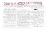 carmelvalleyhistoricalsociety.orgcarmelvalleyhistoricalsociety.org/wp-content/uploads/... · 2015-07-09 · CARMEL VALLEY HISTORICAL SOCIETY NEWSLETTER Page 2 The Carmel Valley Borondas