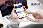 Investor Presentationfilecache.investorroom.com/mr5ir_ppdai/153/download/PPDai...2018/12/06  · Investor Presentation 1 Disclaimer 2 The following presentation has been prepared by