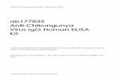 Kit ab177835 Virus IgG Human ELISA Anti-Chikungunya Anti-Chikungunya...ab177835 Anti-Chikungunya Virus IgG Human ELISA Kit 1. Overview Abcam’s anti-Chikungunya Virus IgG Human in