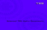 Selected TES Hydro Generators · Reckingen Synchronous 1 2700 500 690 2012 Sous Les Roches Synchronous 1 441 500 400 2005 Susasca Synchronous 1 3661 1000 990 2010 Tzintre Synchronous
