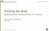 Rocking the Boat - services.google.com · Rocking the Boat: Marketing Best Practices for the 21st Century ... hidden from the marketer. It is the norm for it to occur across multiple