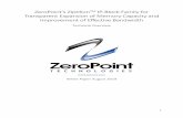 ZeroPoint’s Ziptilion IP-Block Family for Transparent ... · compress and decompress so fast that it does not affect the memory latency adversely and 2) how to effectively manage