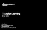 Transfer Learning - Machine Learning Graz · "A survey of transfer learning." Journal of Big Data 3.1 (2016): 9. Krizhevsky, Alex, Ilya Sutskever, and Geoffrey E. Hinton. "Imagenet
