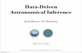 Data-Driven Astronomical Inferencehipacc.ucsc.edu/LectureSlides/24/435/140321_11_Bloom.pdf · 2015-10-06 · Data-Driven Astronomical Inference Josh Bloom, UC Berkeley @profjsb Computational