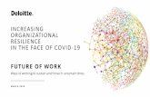 INCREASING ORGANIZATIONAL RESILIENCE IN THE FACE OF … · Navigating unc ertain times. ASSESSIN G THE IMPACT OF COVID-19. The rise of the rece nt coronavirus identified the need
