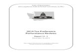 2014 Tax Preference Performance Reviews - Washingtonleg.wa.gov › jlarc › AuditAndStudyReports › documents › 14-2.pdf · State of Washington Joint Legislative Audit & Review
