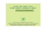 Vol. - 10, No. 11, November 07, 2016plantauthority.gov.in/pdf/PVJNOV2016.pdf · Vol. - 10, No. – 11, November 07, 2016 -Plant Variety Journal of India, Vol. 10, No. 11 November