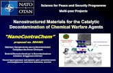 Presentazione di PowerPoint - NATO · Phase 2: Testing the materials in the oxidative decontamination of a blistering agent simulant and of a nerve agent simulant Catalytic tests