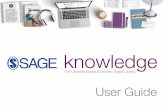 User Guide - SAGE Publications Incsk.sagepub.com/uploads/files/N7L0088 SK User Guide_WEB.pdf · Welcome to SAGE Knowledge Hosting over 5,100 titles, SAGE Knowledge is home to a prestigious