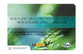 NEW PLANT VIRUS AND VIROID RECORDS IN NEW ZEALAND: …€¦ · NEW PLANT VIRUS AND VIROID RECORDS IN NEW ZEALAND: UPDATE 2008-2010 ... S. Veerakone, Z. Perez-Egusquiza and G.R.G.