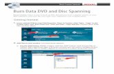 Burn Data and Disc Spanning - tutorial -draft1img.roxio.com/enu/pdf/creator2010/burn-data-dvd.pdf · disc. 7. Print disc labels. When done, click “Finish” to close the project,