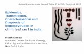 Asian Solanaceous Round Table 2, APSA, Bangkok 2017 · 2017-02-28 · 5. Chilli leaf curl Palampur virus Kumar et al., 2011 6. Chilli leaf curl Sri Lanka virus Senanayke et al., 2013