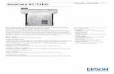 SureColor SC-T3100 - Entwistle Group · PDF file SureColor SC-T3100 DATASHEET / BROCHURE Entry-level large format printer allows users to print technical and CAD drawings in great