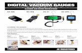 DIGITAL VACUUM GAUGES - JB Industries Industries Digital Micron... · DIGITAL VACUUM GAUGES JB INDUSTRIES. JB INDUSTRIES REPLACING THE O-RING Check your vacuum gauge to determine