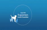 August 2019 Trupanions21.q4cdn.com/119804282/files/doc_presentations/... · 2 Kynetec on behalf of the Canadian Animal Health Institute, CAHI Estimate of Canadian Dog and Cat Population