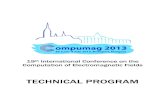 compumag2013.comcompumag2013.com/img/nicedit/compumag2013_tech_prog.pdf · 2014-02-28 · COMPUMAG 2013 Technical Program 2 Sponsors and Exhibitors Exhibitors: Infolytica Europe -