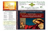 Saint Patrick Parish ¢  Saint Patrick Parish Crane Road 6N491 Crane Road St. Charles, IL 60175 Parish