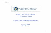 History and Social Science Curriculum Guide Virginia and ... · the three colonial regions 8) Identify: Cash crops Subsistence farming Entrepreneur Dissenter Free enterprise Middle