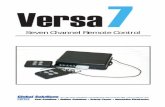 Seven Channel Remote Control · Seven Channel Remote Control . The Versa7 is designed to remotely control up to seven devices, or functions. ... excessive shock and vibration. Additionally,